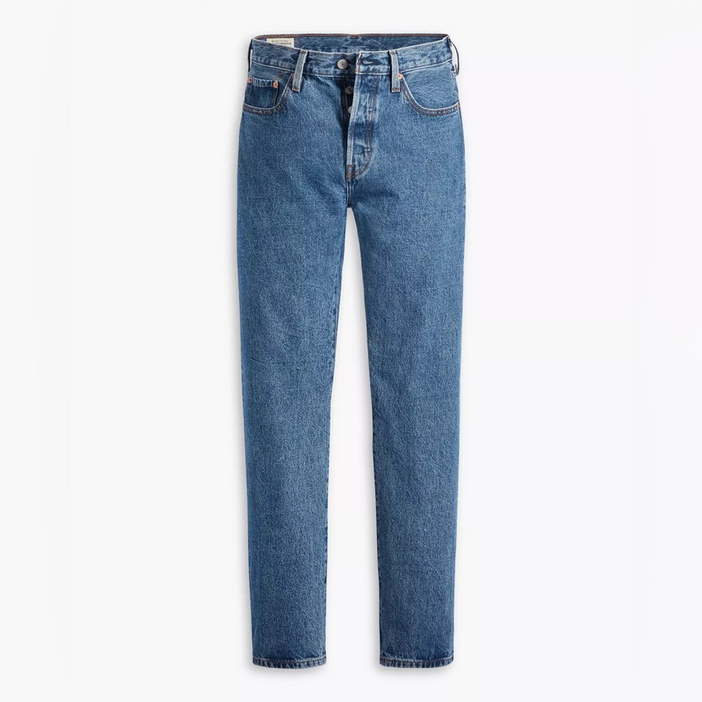 Levi 501 women’s jeans, W 29 L 30, medium wash. Worn once as they were gifted.